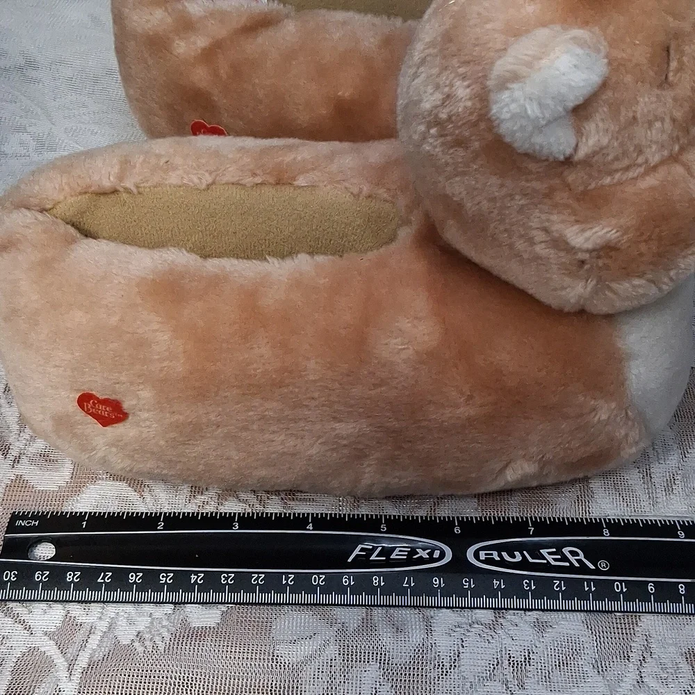 Vintage 1984 Care Bears Slippers Tenderheart Bear
